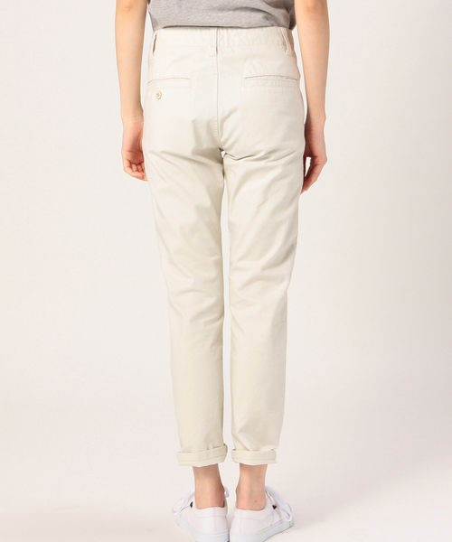 coen（コーエン）の「チノテーパードパンツ（チノパンツ・レディース・オフホワイト/ベージュ/オリーブ・MEDIUM/SMALL/LARGE）」の10枚目の写真