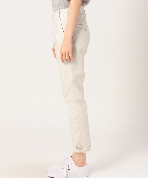 coen（コーエン）の「チノテーパードパンツ（チノパンツ・レディース・オフホワイト/ベージュ/オリーブ・MEDIUM/SMALL/LARGE）」の12枚目の写真