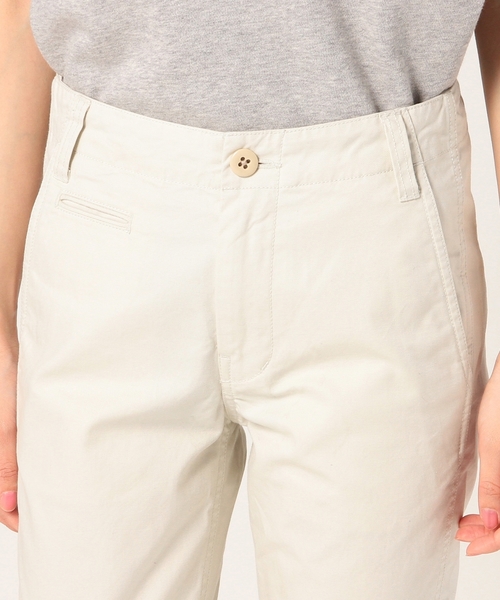 coen（コーエン）の「チノテーパードパンツ（チノパンツ・レディース・オフホワイト/ベージュ/オリーブ・MEDIUM/SMALL/LARGE）」の5枚目の写真