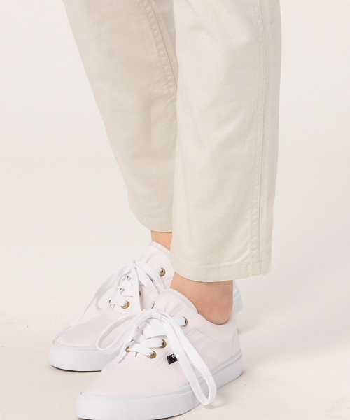 coen（コーエン）の「チノテーパードパンツ（チノパンツ・レディース・オフホワイト/ベージュ/オリーブ・MEDIUM/SMALL/LARGE）」の8枚目の写真