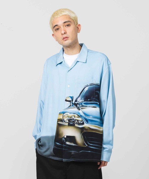 XLARGE ネイビー ジャケット 車プリント（Car） XLARGE COACH 