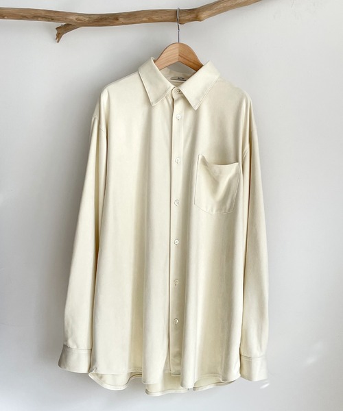 CANAL JEAN（キャナルジーン）の「RED CHOP WORKS　スウェードタッチオーバーシャツ（シャツ/ブラウス・レディース・イエロー/ブルー/クリーム・38）」の20枚目の写真