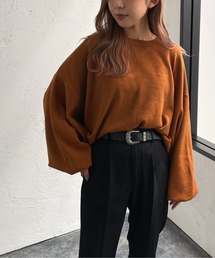 apres jour mignon | だぼ袖クルーネックニット【ZOZOTOWN限定アイテム】(ニット/セーター)