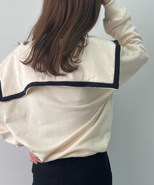 LE MORE（リモア）の「セーラーカラープルオーバー（スウェット）」 - WEAR