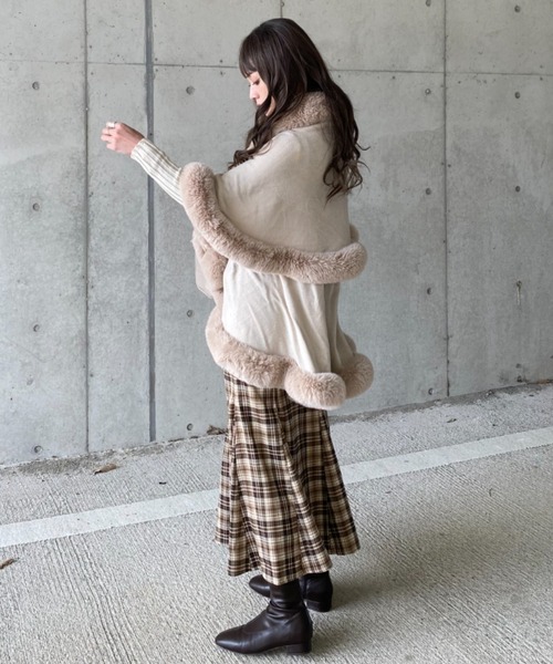 Avenue/フリルギャザーポンチョ新品