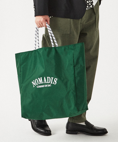 NOMADIS（ノマディス）の「《7月分再予約》【NOMADIS / ノマディス】SAC リバーシブルバッグ（トートバッグ・メンズ・ブラック/グレー/オレンジ/グリーン・FREE）」の3枚目の写真