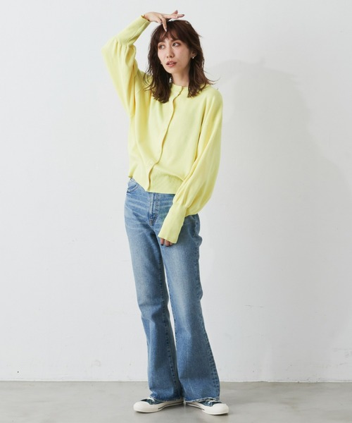 Auntie Rosa Holiday(アンティローザホリデー)の「カラークルーショートカーディガン(カーディガン/ボレロ・レディース・イエロー/オフホワイト/ブルー/オレンジ・FREE)」の5枚目の写真