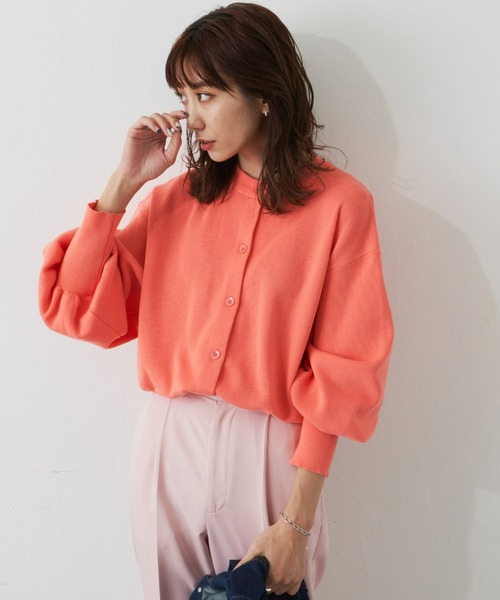 Auntie Rosa Holiday(アンティローザホリデー)の「カラークルーショートカーディガン(カーディガン/ボレロ・レディース・イエロー/オフホワイト/ブルー/オレンジ・FREE)」の13枚目の写真