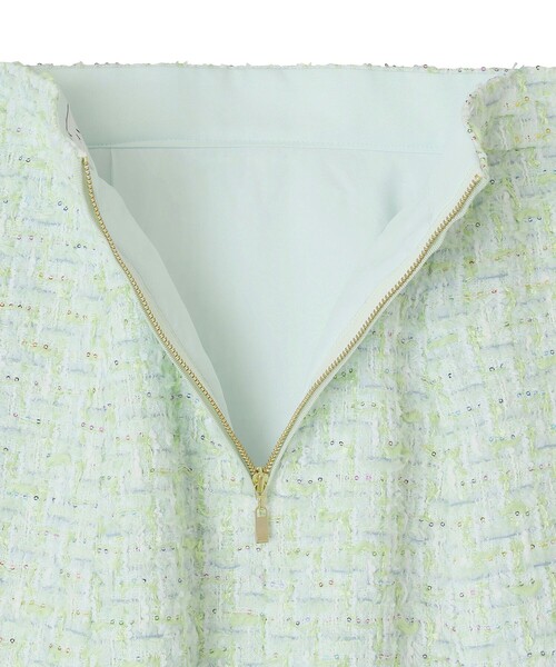 ANAYI（アナイ）の「【セットアップ対応商品】スパンコールツイードマチ付き スカート（スカート・レディース・ミント・38/36/34）」の16枚目の写真