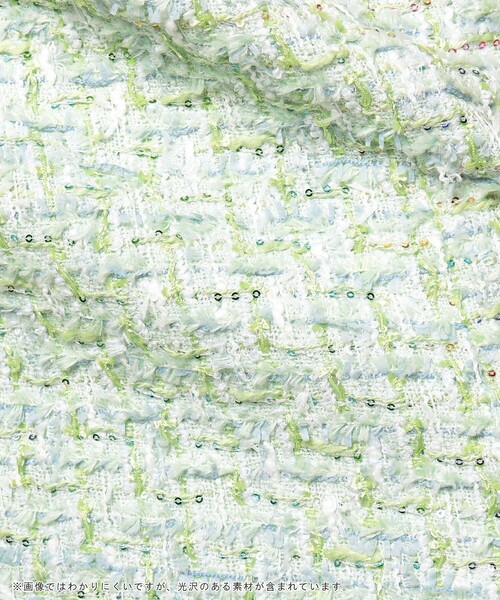 ANAYI（アナイ）の「【セットアップ対応商品】スパンコールツイードマチ付き スカート（スカート・レディース・ミント・38/36/34）」の21枚目の写真