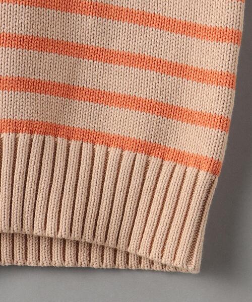 DEMYLEE（デミリー）の「＜DEMYLEE＞スキッパーボーダー ニットプルオーバー（ニット/セーター・レディース・オレンジ・S）」の5枚目の写真