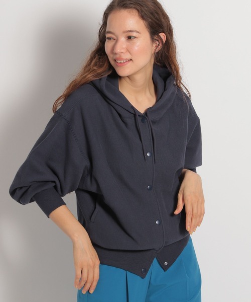 niko and...（ニコアンド）の「ヴィンテージライクカラースナップカーディガン（カーディガン/ボレロ・レディース・ナチュラル/ライトグリーン/ネイビー/パープル・MEDIUM/LARGE）」の4枚目の写真