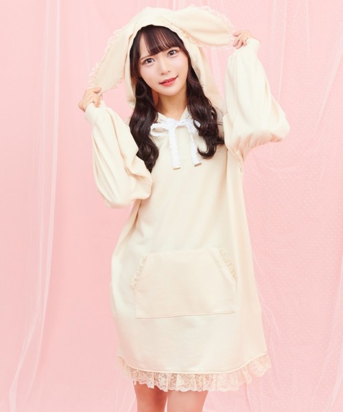 Secret Honey（シークレットハニー）の「ボリューム袖うさ耳パーカー