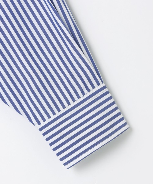 andme（アンドミー）の「長袖カラーストライプシャツ（シャツ/ブラウス・レディース・ホワイト×グリーン/ホワイト×ブルー/ホワイト×イエロー/ホワイト×ピンク/ホワイト×パープル/オレンジ系その他・M/L）」の17枚目の写真