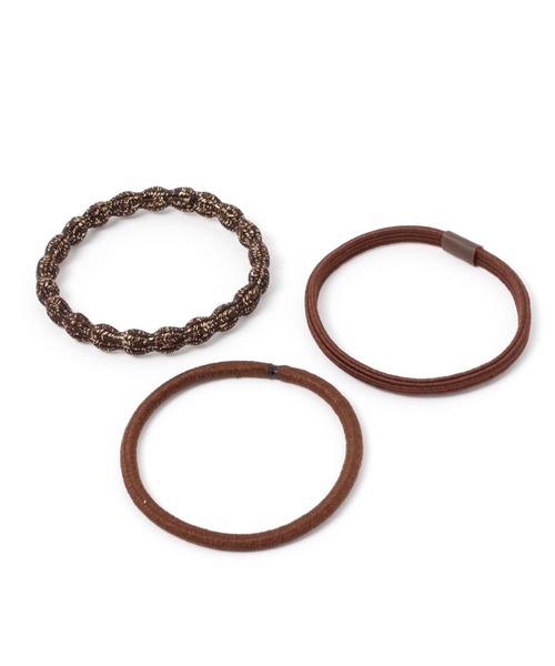 studio CLIP（スタディオクリップ）の「6SETラメイリアソートポニー（ヘアゴム・レディース・ブラウン/ベージュ/カーキ/ブルー・FREE）」の8枚目の写真