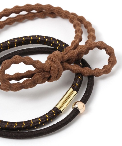 studio CLIP（スタディオクリップ）の「6SETラメイリアソートポニー（ヘアゴム・レディース・ブラウン/ベージュ/カーキ/ブルー・FREE）」の12枚目の写真