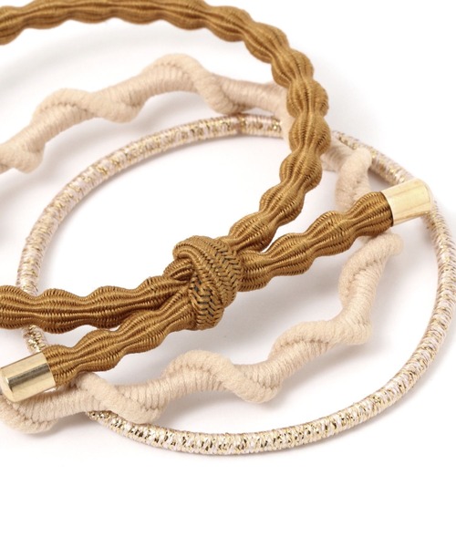 studio CLIP（スタディオクリップ）の「6SETラメイリアソートポニー（ヘアゴム・レディース・ブラウン/ベージュ/カーキ/ブルー・FREE）」の14枚目の写真