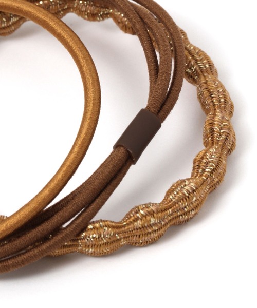 studio CLIP（スタディオクリップ）の「6SETラメイリアソートポニー（ヘアゴム・レディース・ブラウン/ベージュ/カーキ/ブルー・FREE）」の11枚目の写真