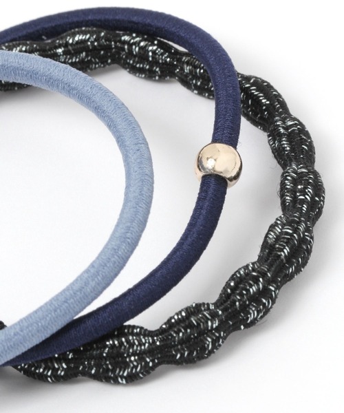 studio CLIP（スタディオクリップ）の「6SETラメイリアソートポニー（ヘアゴム・レディース・ブラウン/ベージュ/カーキ/ブルー・FREE）」の9枚目の写真