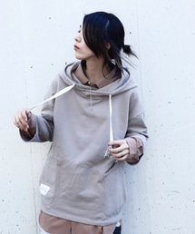 SHARE ROOMS PULL PARKA ROOMS/シェアルーム オーバーサイズ スウェット プルオーバーパーカー