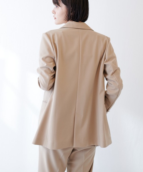 【今期】COLLAGE リネンライクジャケット サンドベージュ COLLAGE GALLARDAGALANTE（コラージュガリャルダガランテ）の