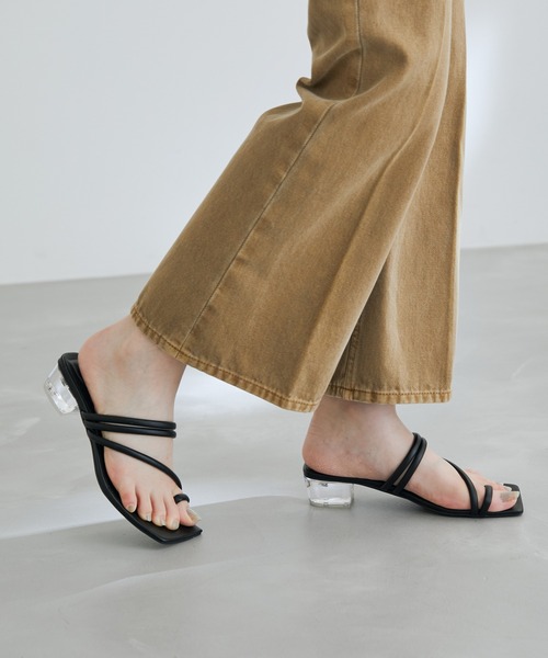 豊富な商品から ADAM ET ROPE'（アダムエロペ）の「【WEB限定】クリアヒール 靴