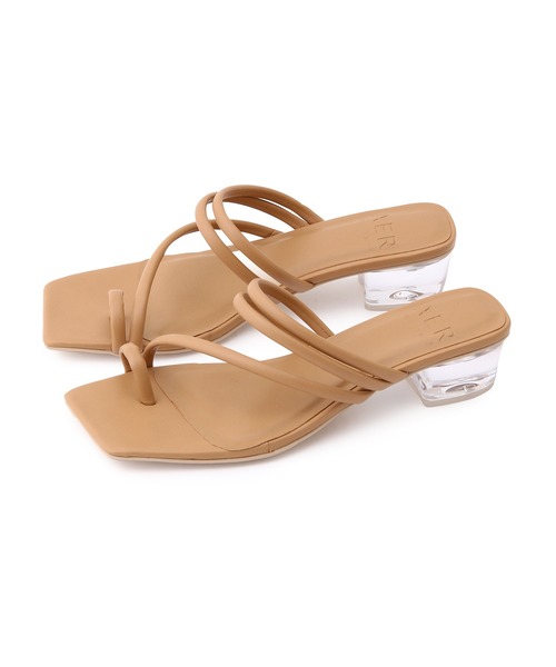 ADAM ET ROPE'（アダムエロペ）の「【WEB限定】クリアヒールミュール（サンダル・レディース・ブラック/グリーン/ベージュ・23.0cm/23.5cm/24.0cm/24.5cm）」の16枚目の写真