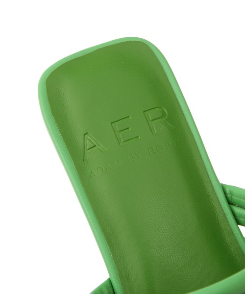 ADAM ET ROPE'（アダムエロペ）の「【WEB限定】クリアヒールミュール（サンダル・レディース・ブラック/グリーン/ベージュ・23.0cm/23.5cm/24.0cm/24.5cm）」の19枚目の写真