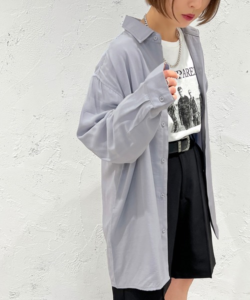 apres jour mignon(アプレジュールミニョン)の「カラーシャツ【ZOZOTOWN限定アイテム】(シャツ/ブラウス・レディース・ライトブルー/オフホワイト/ライトピンク/ライトパープル・X-LARGE/フリー)」の12枚目の写真