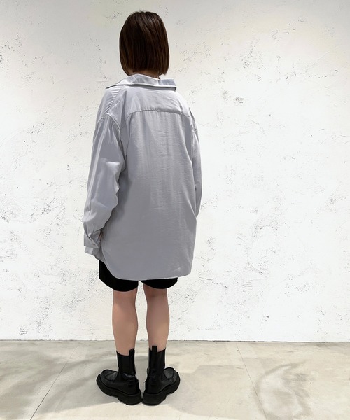 apres jour mignon(アプレジュールミニョン)の「カラーシャツ【ZOZOTOWN限定アイテム】(シャツ/ブラウス・レディース・ライトブルー/オフホワイト/ライトピンク/ライトパープル・X-LARGE/フリー)」の18枚目の写真