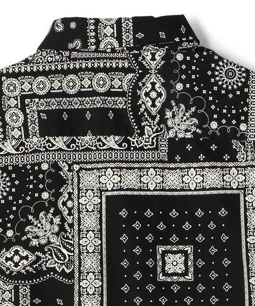 Schott　コーチシャツ　ネイビー　L　ペイズリー　バンダナ schott（ショット）の「Schott/ショット/BANDANA COACH SHIRTS