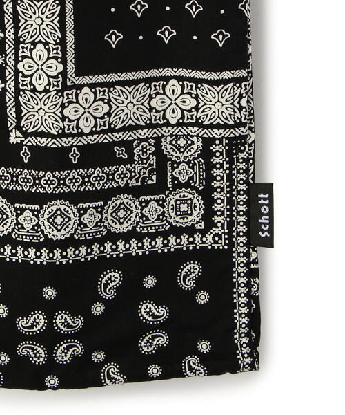 Schott　コーチシャツ　ネイビー　L　ペイズリー　バンダナ schott（ショット）の「Schott/ショット/BANDANA COACH SHIRTS