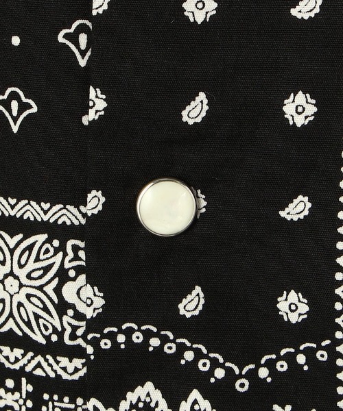 Schott　コーチシャツ　ネイビー　L　ペイズリー　バンダナ schott（ショット）の「Schott/ショット/BANDANA COACH SHIRTS