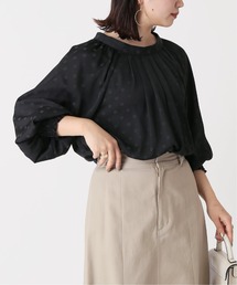 Simplicite | ドットシャーリングブラウス◆(シャツ/ブラウス)