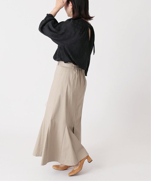 Simplicite(サンプリシテ)の「ドットシャーリングブラウス(シャツ/ブラウス・レディース・ブラック/ベージュ/ネイビー・FREE)」の4枚目の写真