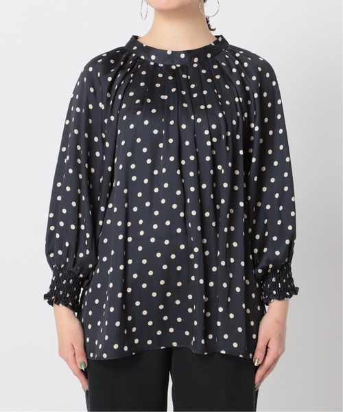 Simplicite(サンプリシテ)の「ドットシャーリングブラウス(シャツ/ブラウス・レディース・ブラック/ベージュ/ネイビー・FREE)」の17枚目の写真