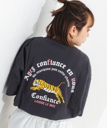 ワンポイント刺繍入りバックプリントアソートT