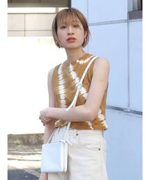 絞り染めショートタンクトップ