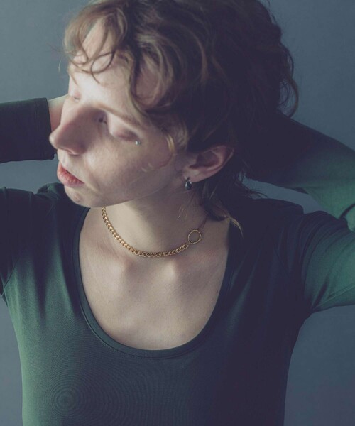 and cloud(アンドクラウド)の「String 2way Necklace(ネックレス・レディース・ブラック/シルバー/シルバー系その他/イエローゴールド・FREE)」の14枚目の写真