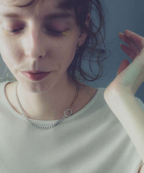 and cloud(アンドクラウド)の「String 2way Necklace(ネックレス・レディース・ブラック/シルバー/シルバー系その他/イエローゴールド・FREE)」の19枚目の写真