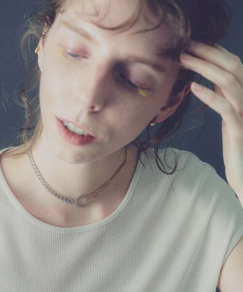 and cloud(アンドクラウド)の「String 2way Necklace(ネックレス・レディース・ブラック/シルバー/シルバー系その他/イエローゴールド・FREE)」の20枚目の写真