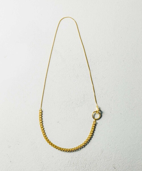 and cloud(アンドクラウド)の「String 2way Necklace(ネックレス・レディース・ブラック/シルバー/シルバー系その他/イエローゴールド・FREE)」の21枚目の写真