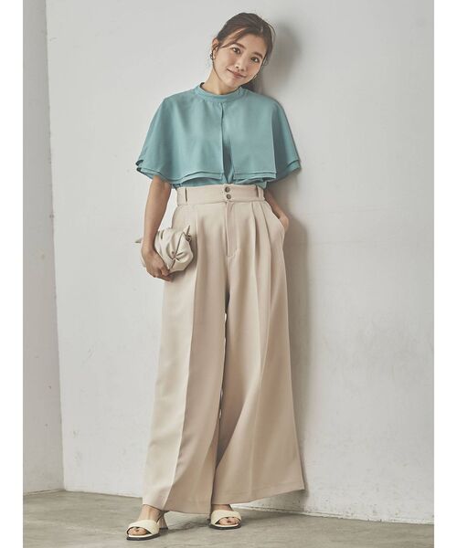 COTORICA(コトリカ)の「ハイウエストワイドパンツ(その他パンツ・レディース・ブラック/ベージュ/カーキ・SMALL/MEDIUM)」の1枚目の写真