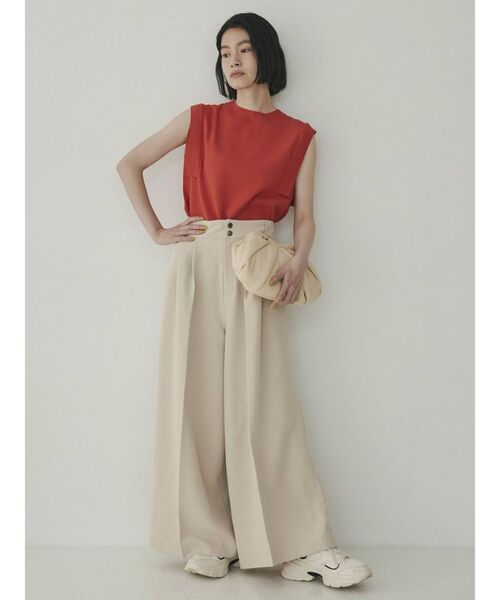 COTORICA(コトリカ)の「ハイウエストワイドパンツ(その他パンツ・レディース・ブラック/ベージュ/カーキ・SMALL/MEDIUM)」の13枚目の写真