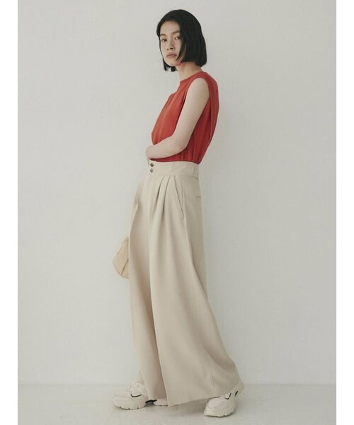 COTORICA(コトリカ)の「ハイウエストワイドパンツ(その他パンツ・レディース・ブラック/ベージュ/カーキ・SMALL/MEDIUM)」の4枚目の写真