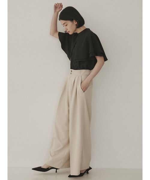 COTORICA(コトリカ)の「ハイウエストワイドパンツ(その他パンツ・レディース・ブラック/ベージュ/カーキ・SMALL/MEDIUM)」の19枚目の写真