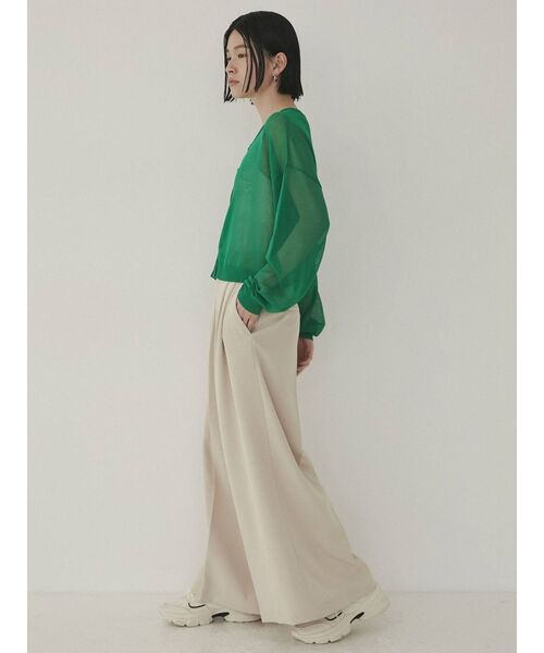 COTORICA(コトリカ)の「ハイウエストワイドパンツ(その他パンツ・レディース・ブラック/ベージュ/カーキ・SMALL/MEDIUM)」の11枚目の写真