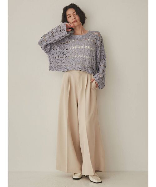 COTORICA(コトリカ)の「ハイウエストワイドパンツ(その他パンツ・レディース・ブラック/ベージュ/カーキ・SMALL/MEDIUM)」の22枚目の写真