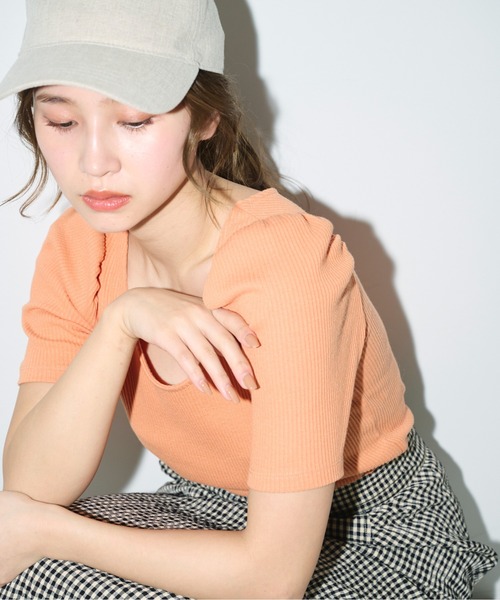 FREE'S MART（フリーズマート）の「リネンライクキャップ（キャップ・レディース・ブラック/ブラウン/ホワイト・ﾌﾘ-）」の7枚目の写真