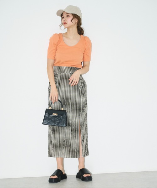 FREE'S MART（フリーズマート）の「リネンライクキャップ（キャップ・レディース・ブラック/ブラウン/ホワイト・ﾌﾘ-）」の8枚目の写真